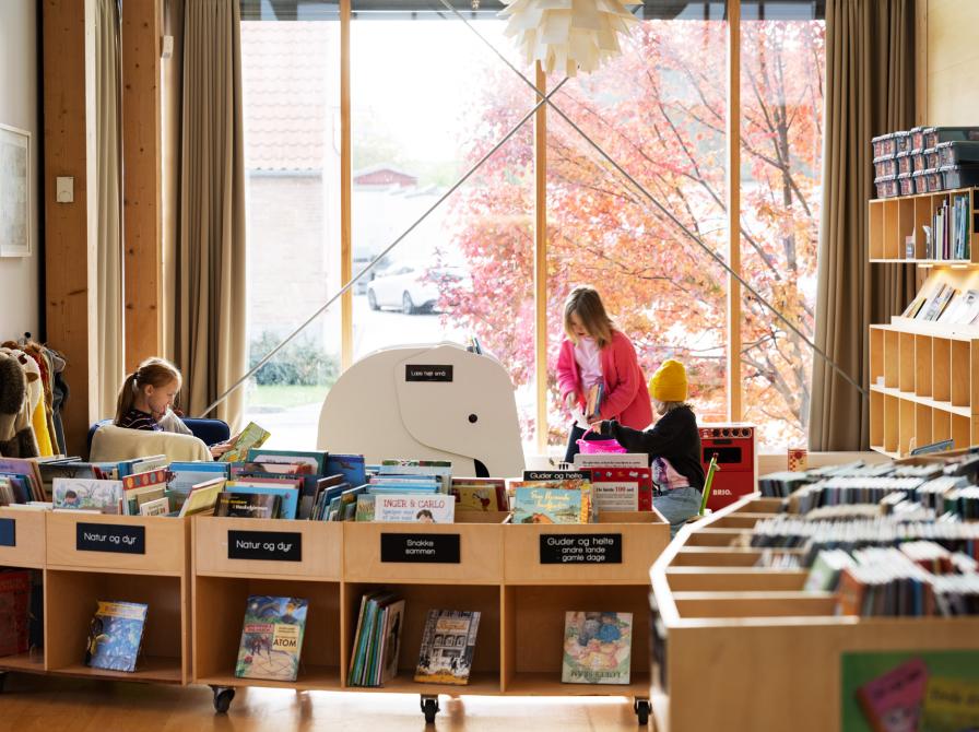 Herfølge Bibliotek. Foto: Trine Sand Skjøldberg